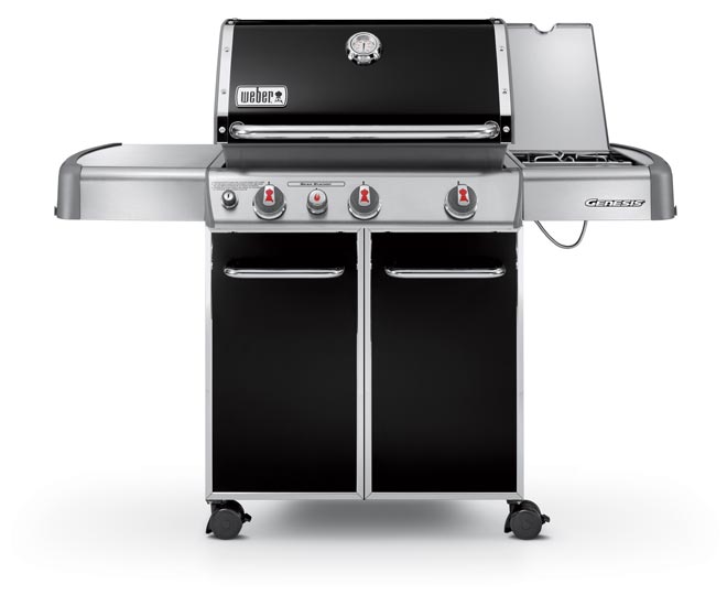 Weber Genesis EP-330 Black gas grill with side burner