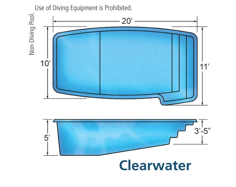 Viking Clearwater In-ground swimming pool installation by Seattle pool builder