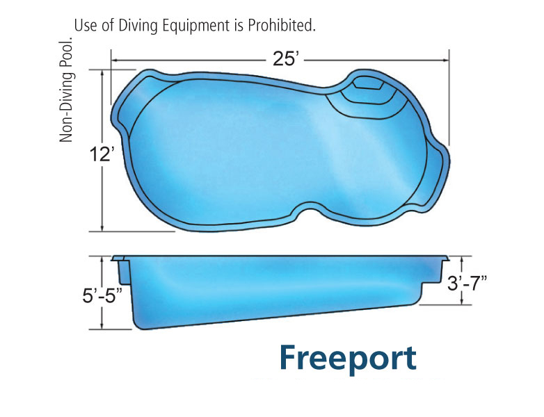 Viking Freeport In-ground swimming pool installation by Seattle pool builder