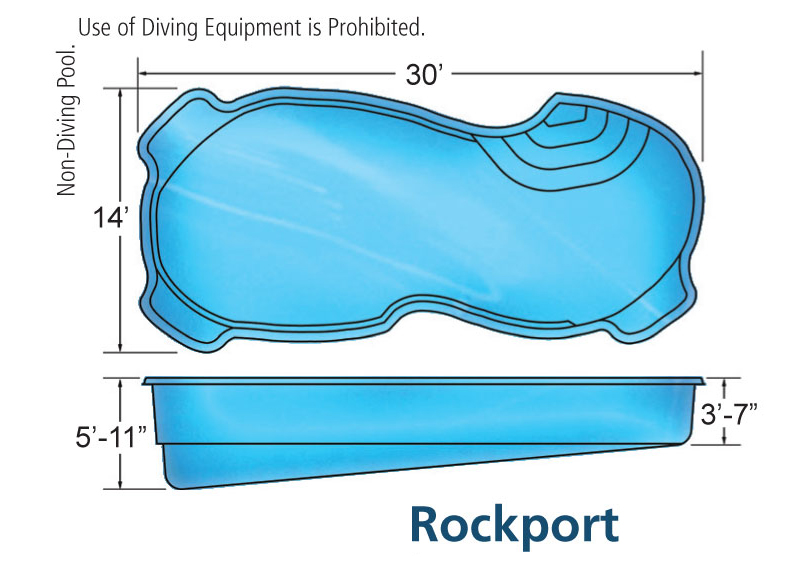 Viking Rockport In-ground swimming pool installation by Seattle pool builder